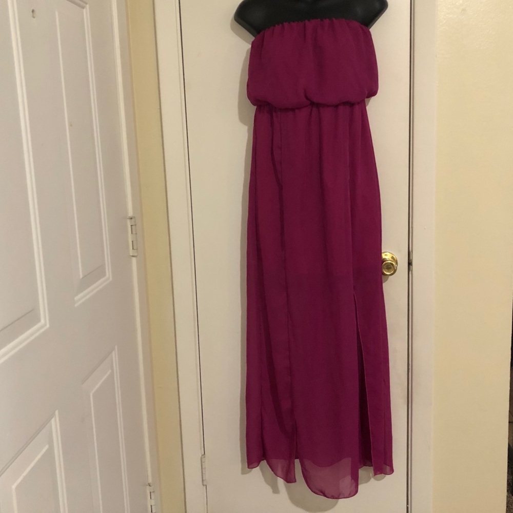 GB strapless maxi dress